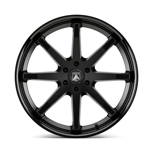 Asanti Black Abl-32 Kaiser 20X9 5X120 +30MM Satin Black W/ Gloss Black Lip