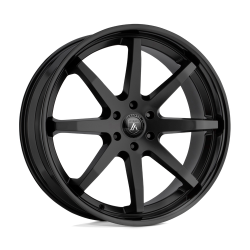 Asanti Black Abl-32 Kaiser 20X9 5X120 +30MM Satin Black W/ Gloss Black Lip
