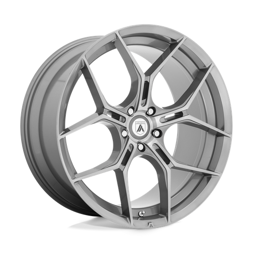 Asanti Black Abl-37 Monarch 22X9 5X112 +38MM Titanium Brushed