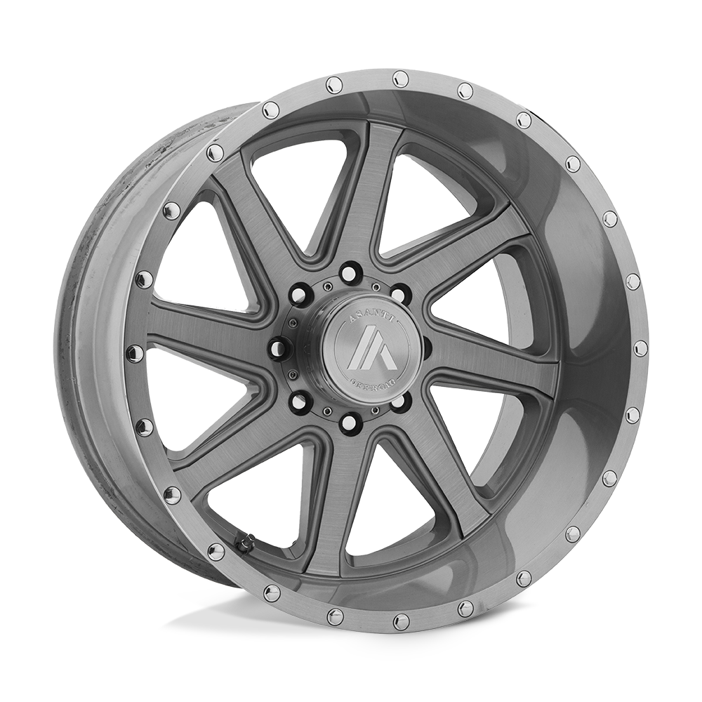 Asanti - AB814 22X12 6X135 Titanium-brush (L) -40