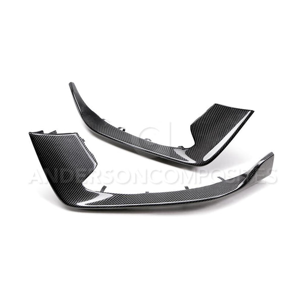 Anderson Composites 15-20 Ford Mustang Shelby GT350 Carbon Fiber Bumper Inserts - AC-FBI15MU350