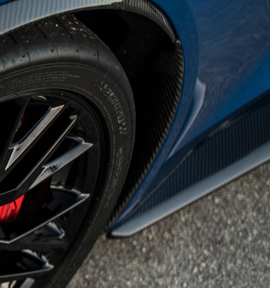 Anderson Composites 14+ Chevrolet Corvette C7 Stingray/Z06 Front Mud Flaps - AC-FMG14CHC7-OE