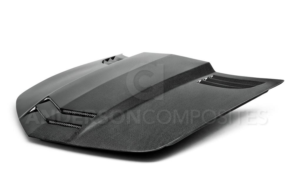 Anderson Composites 10-13 Chevy Camaro TT-Style Carbon Fiber Hood - AC-HD1011CHCAM-TT