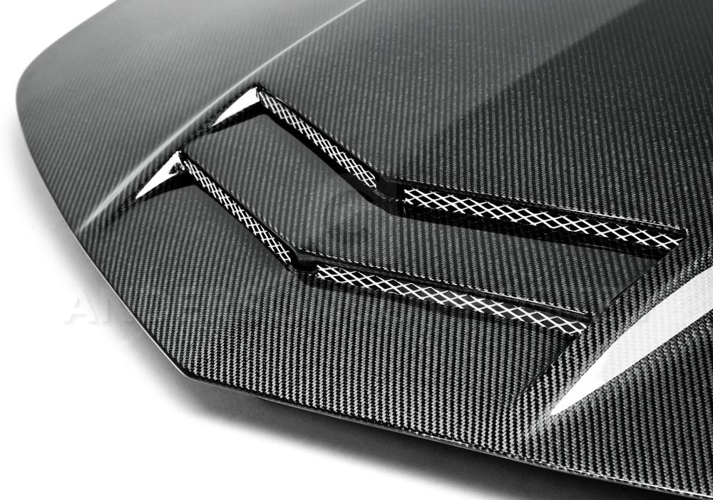 Anderson Composites 10-13 Chevy Camaro TT-Style Carbon Fiber Hood - AC-HD1011CHCAM-TT