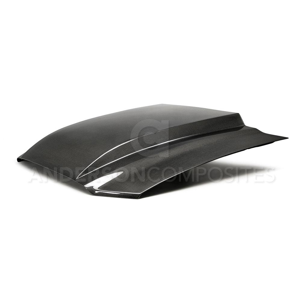 Anderson Composites 2013-2014 Ford Mustang Type-CJ Carbon Fiber Cowl Hood - AC-HD13FDMU-CJ
