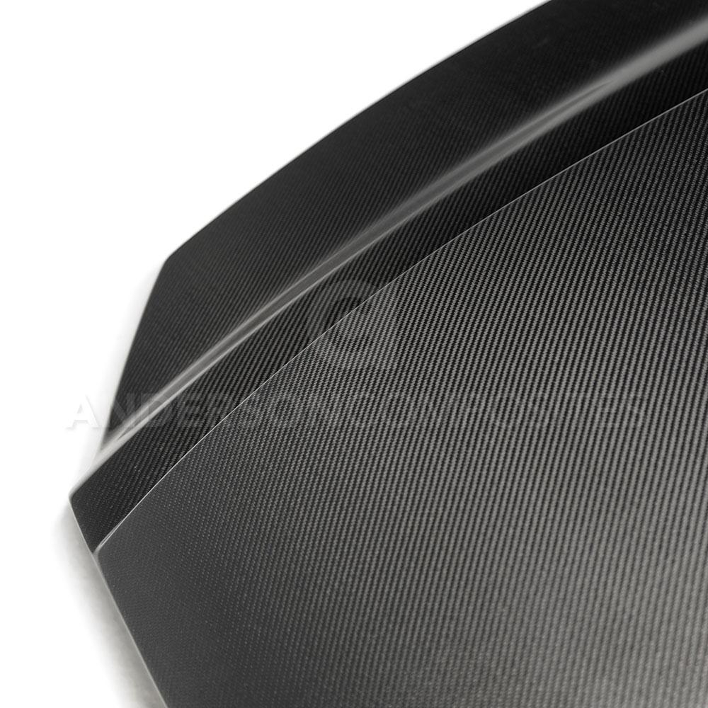 Anderson Composites 2013-2014 Ford Mustang Type-CJ Carbon Fiber Cowl Hood - AC-HD13FDMU-CJ