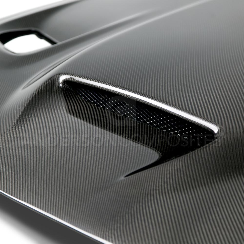 Anderson Composites 15-16 Dodge Challenger Hellcat Carbon Fiber Hood - AC-HD15DGCHHC-OE