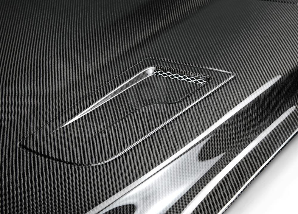 Anderson Composites 15-17 Ford Mustang (Excl. GT350/GT350R) Type-G Double Sided Hood - AC-HD15FDMU-AT-DS