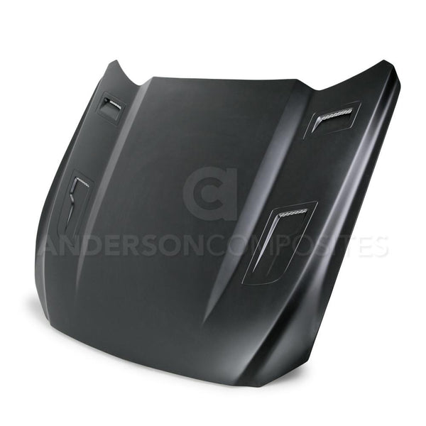 Anderson Composites 15-17 Ford Mustang (Excl. GT350/GT350R) Type-GTH Style Hood Fiberglass - AC-HD15FDMU-AT-GF