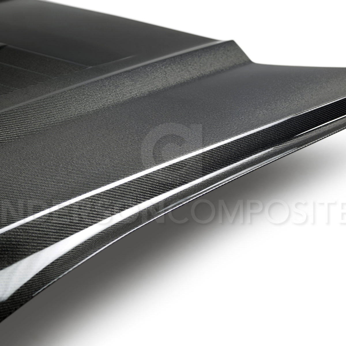 Anderson Composites 15-17 Ford Mustang (Excl. GT350/GT350R) Double Sided Type-GT5 Carbon Fiber Hood - AC-HD15FDMU-GT5-DS