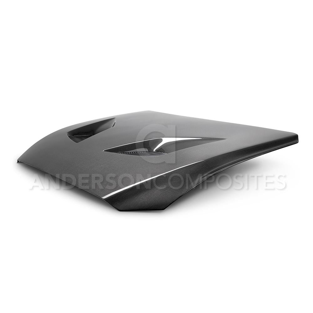 Anderson Composites 15-17 Ford Mustang (Excl. GT350/GT350R) Type-TT Double Sided Hood - AC-HD15FDMU-TT-DS