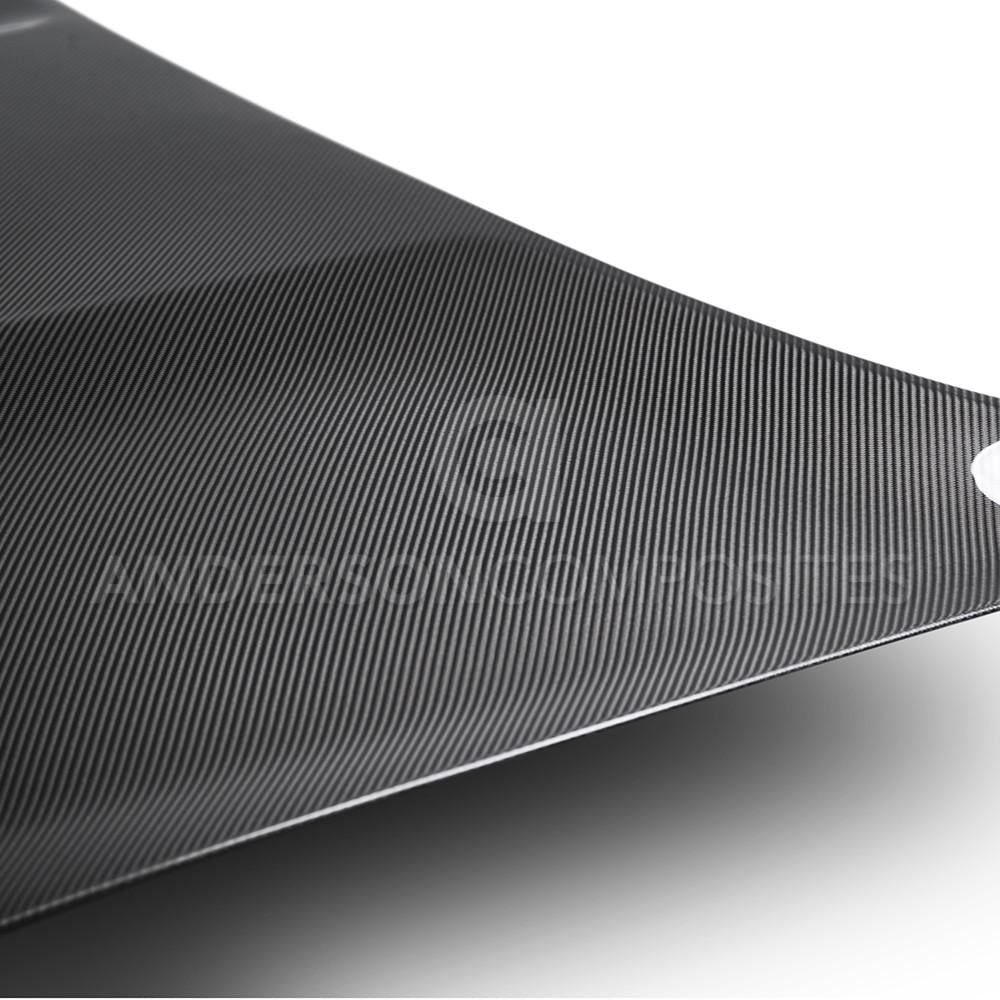 Anderson Composites 2015-2017 Ford Mustang Shelby GT350 Double Sided Carbon Fiber Hood - AC-HD15FDMU350-OE-DS