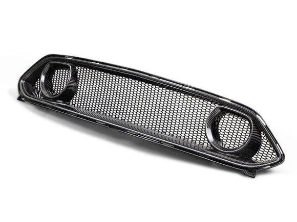 Anderson Composites 21-22 Ford Mustang Mach 1 CF Upper Grille - AC-UG21FDMUM1