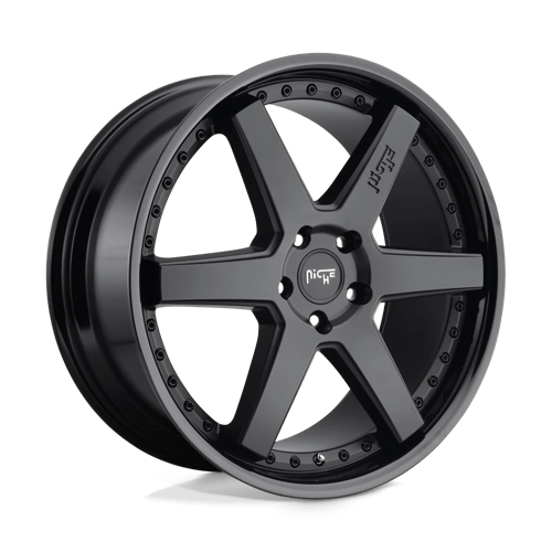 Niche 1PC M192 Altair 20X10.5 5X120 +35MM Gloss Black Matte Black