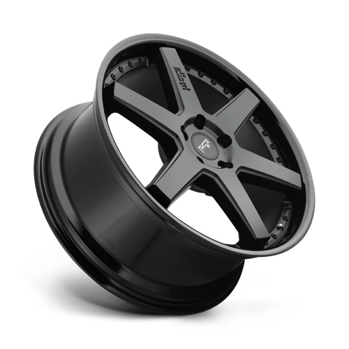 Niche 1PC M192 Altair 19X8.5 5X114.3 +35MM Gloss Black Matte Black