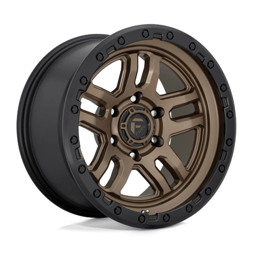 Fuel Off-Road Aluminum Wheels 20X10 Ammo D702 Matte Bronze Black Bead Ring