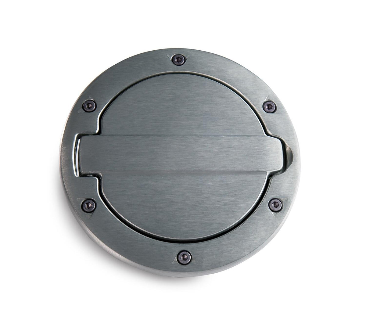 AMP Research 2007-2017 Jeep Wrangler JK 2/4 Door Fuel Door - Brushed - 73000-00A