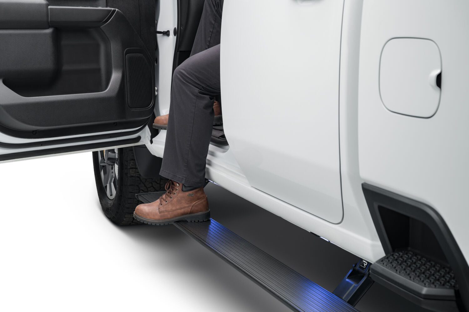 AMP Research 22+ Toyota Tundra (Gas Models Only/Not For Diesel & EV) PowerStep Plug & Play - Black - 76338-01A for 2022-2025 