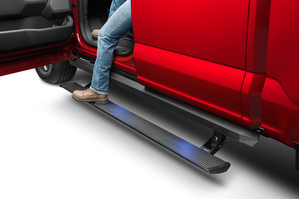 AMP Research 2007-2017 Toyota Tundra Extended Crew Cab (Plug N Play) PowerStep XL - Black - 77137-01A for 2007-2021 Toyota Tu