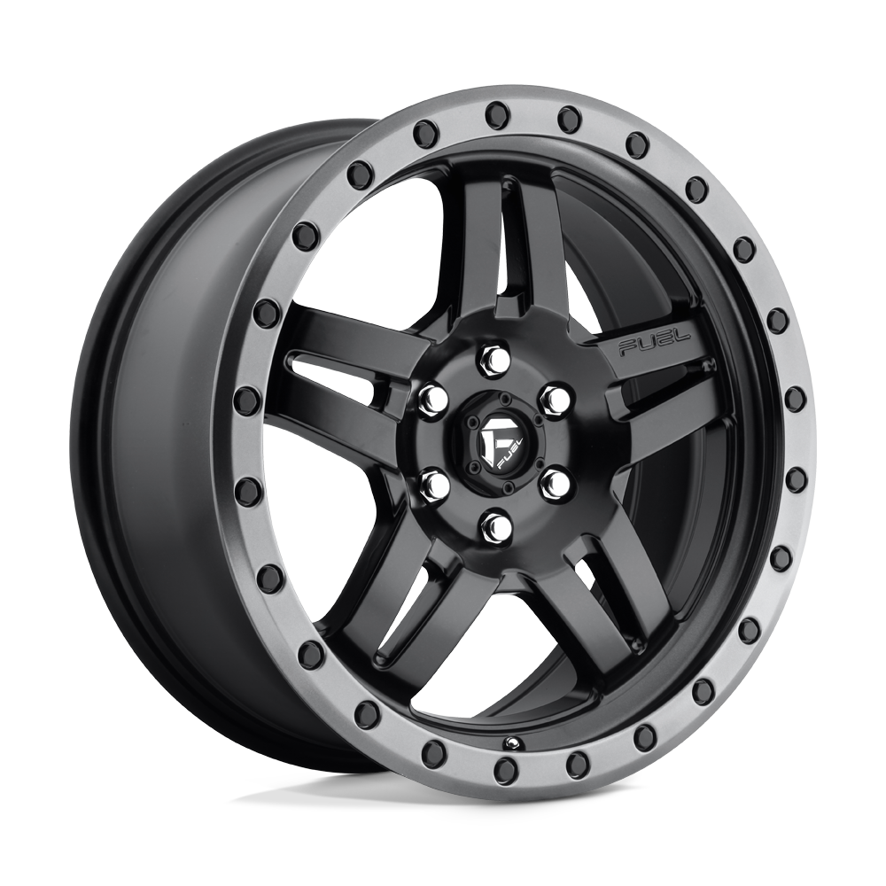 Fuel Off-Road Aluminum Wheels 18X8 Anza D557 Matte Black Gunmetal Ring