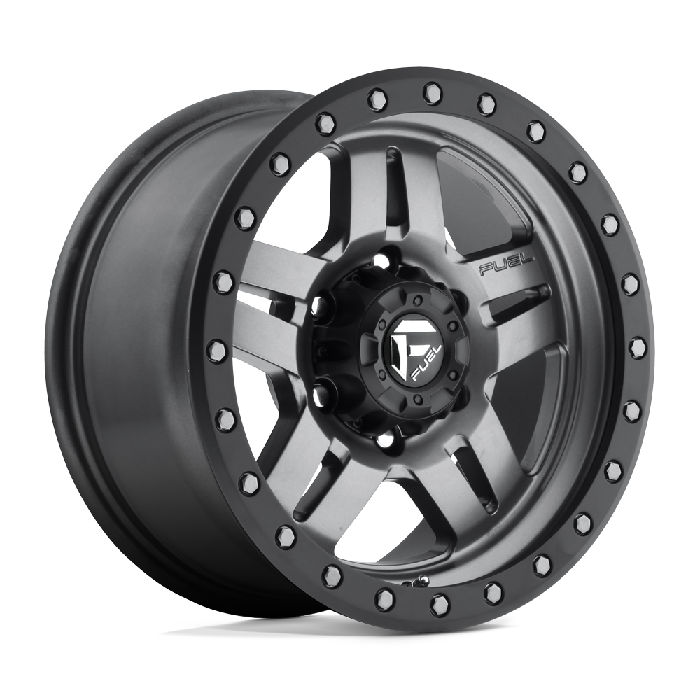Fuel Off-Road Aluminum Wheels 16X8 Anza D558 Matte Gunmetal Black Bead Ring