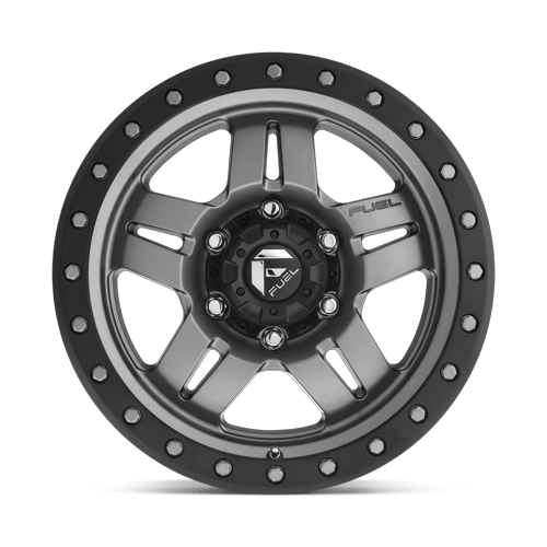 Fuel Off-Road Aluminum Wheels 16X8 Anza D558 Matte Gunmetal Black Bead Ring
