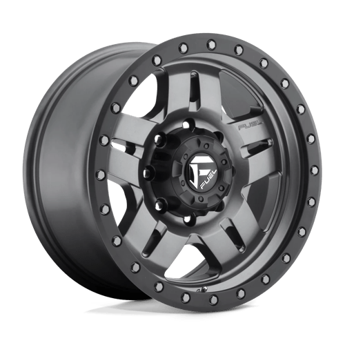 Fuel Off-Road Aluminum Wheels 16X8 Anza D558 Matte Gunmetal Black Bead Ring
