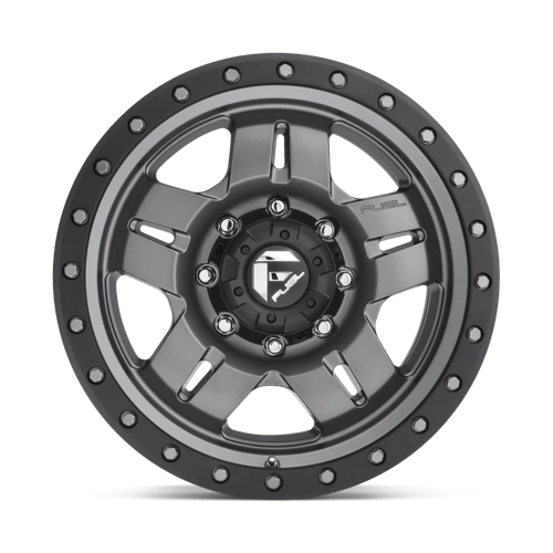 Fuel Off-Road D558 17X8.5 Matte Gunmetal Black Bead Ring 5x114.3 -6mm