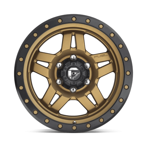 Fuel Off-Road Aluminum Wheels 16X8 Anza D583 Matte Bronze Black Bead Ring
