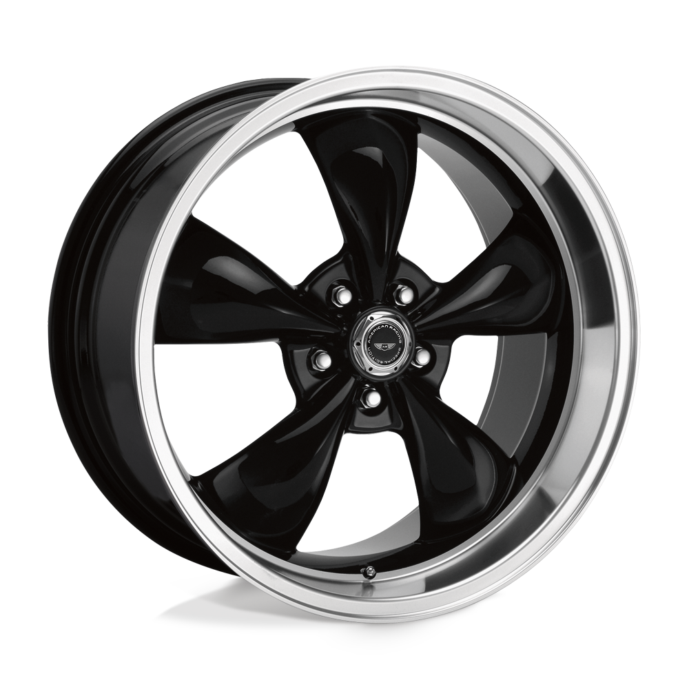 American Racing Ar105 Torq Thrust M 16X7 5X115 +35MM Gloss Black W/ Machined Lip