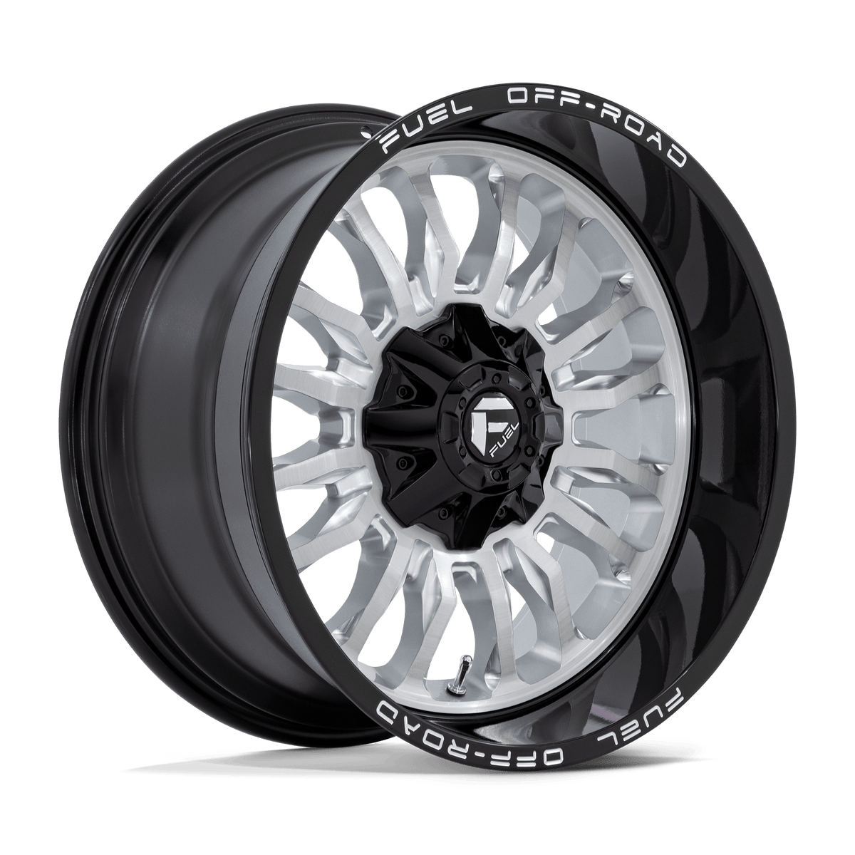 Fuel Off-Road D798 20X10 Silver Brushed Face W/ Milled Black Lip 6x135/5.5 -18mm