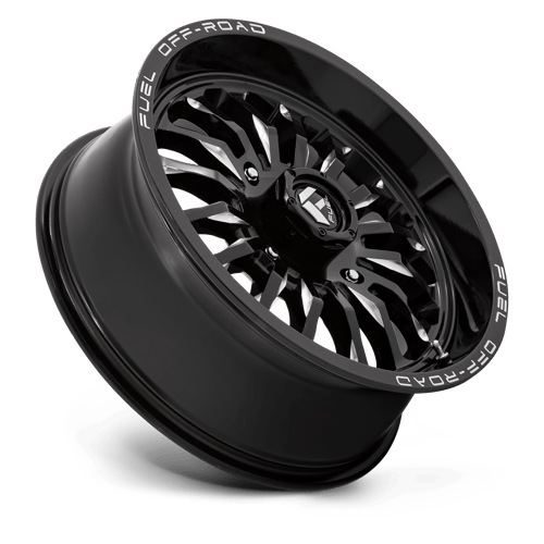 Fuel Off-Road Aluminum Wheels 18X7 Arc Utv D821 Gloss Black Milled