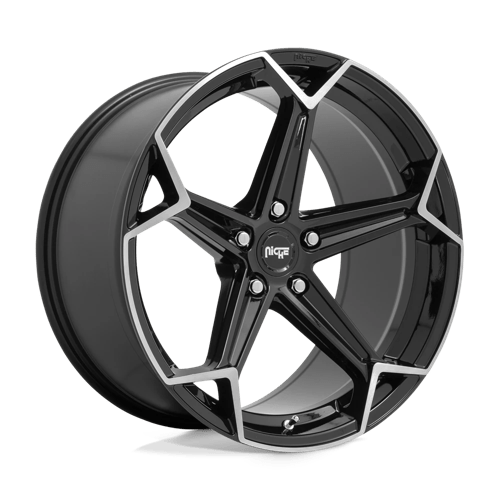 Niche 1PC N259 Arrow 20X10.5 5X112 +27MM Gloss Black Brushed
