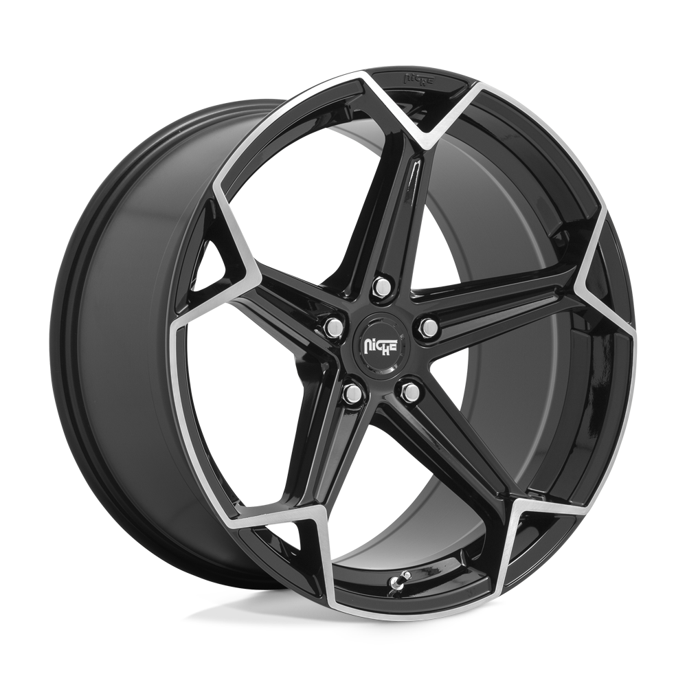 Niche 1PC N259 Arrow 20X10.5 5X114.3 +40MM Gloss Black Brushed
