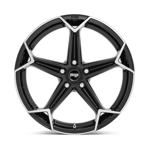 Niche 1PC N259 Arrow 20X10.5 5X112 +27MM Gloss Black Brushed