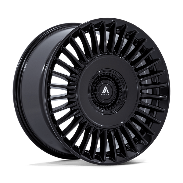 Asanti Black Ab040 Tiara 20X9 5X112/5X120/5X120 +27MM Gloss Black