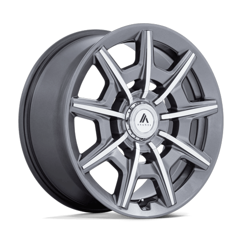 Asanti Black Ab041 Esquire 20X9 5X112/5X114.3/5X114 +35MM Gloss Anthracite Bright Mach