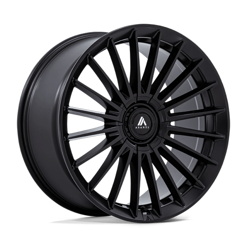Asanti Black Ab048 Viceroy 22X9 5X108/5X114.3/5X114 +38MM Matte Black