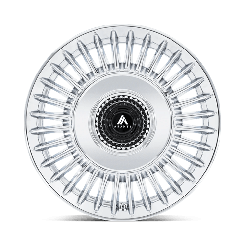 Asanti Black Ab040 Tiara 20X9 5X108/5X112/5X112 +45MM Chrome