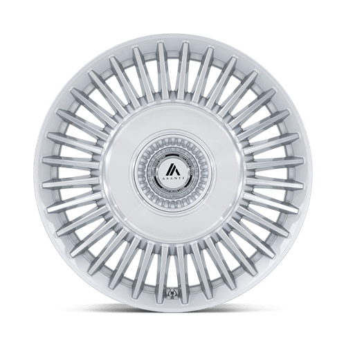 Asanti Black Ab040 Tiara 20X9 BLANK +15MM Gloss Silver Bright Mach Face