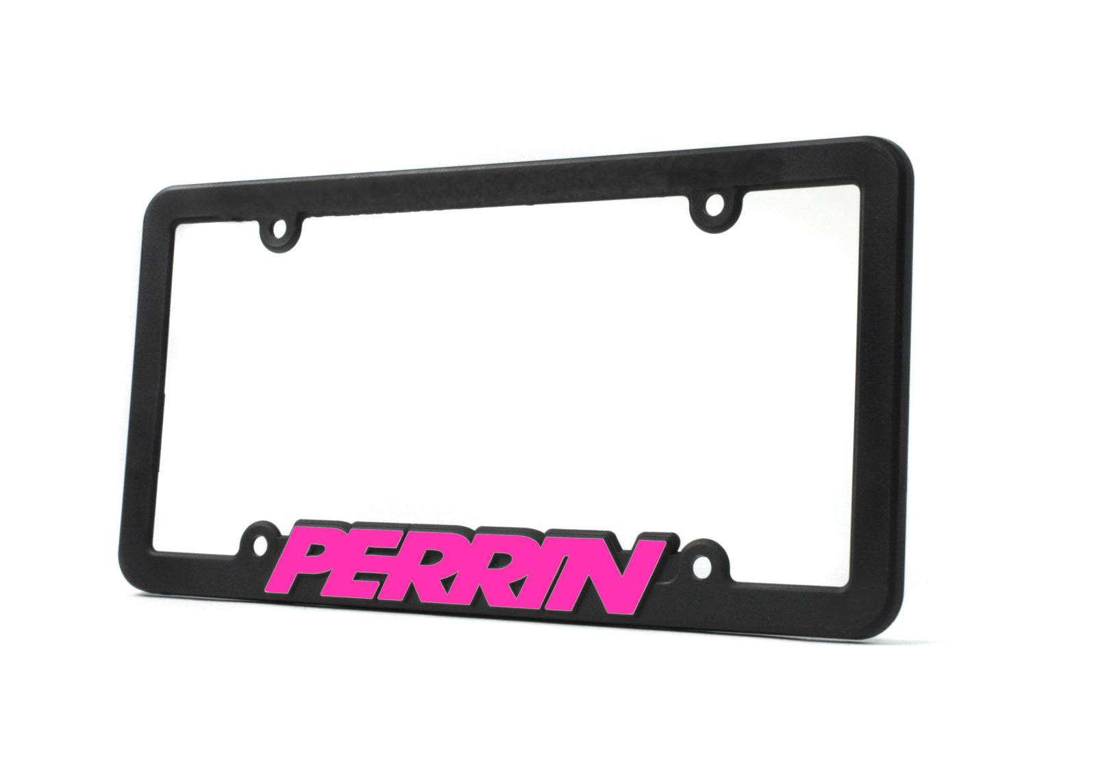Perrin License Plate Frame w/ Hyper Pink Lettering - ASM-BDY-500HP