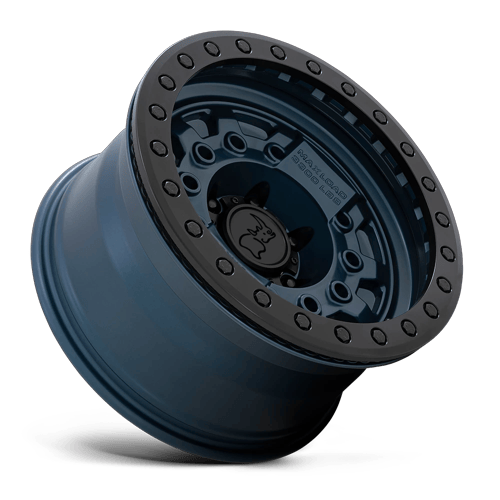 Black Rhino Hard Alloys Avenger Beadlock 17X8.5 6X139.7 +0MM Navy Blue W/ Black Hardware