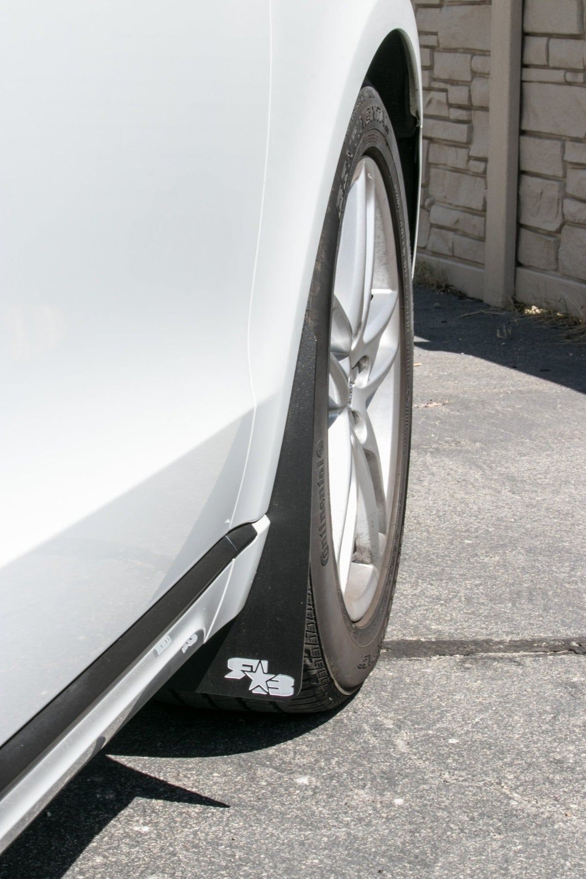 Audi Q5 featuring Black with White logo Original Mud flaps by ROKBLOKZ