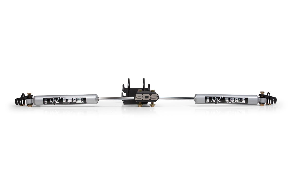 BDS Suspension Dual Steering Stabilizer w/ NX2 | Ford F250/F350 05-26
