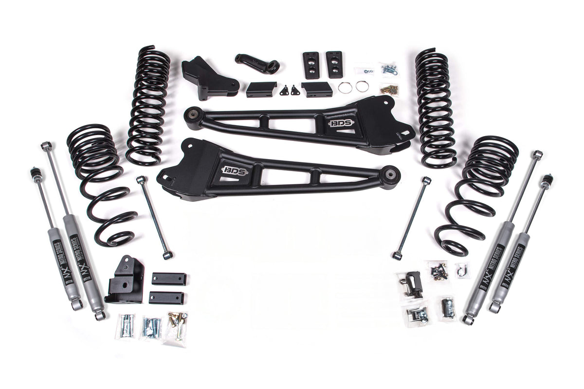 BDS Suspension 4" Radius Arm Lift Kit With FOX 2.0 Shocks | 25-26 Ram 2500 4WD Diesel (excluding Air Ride Models)