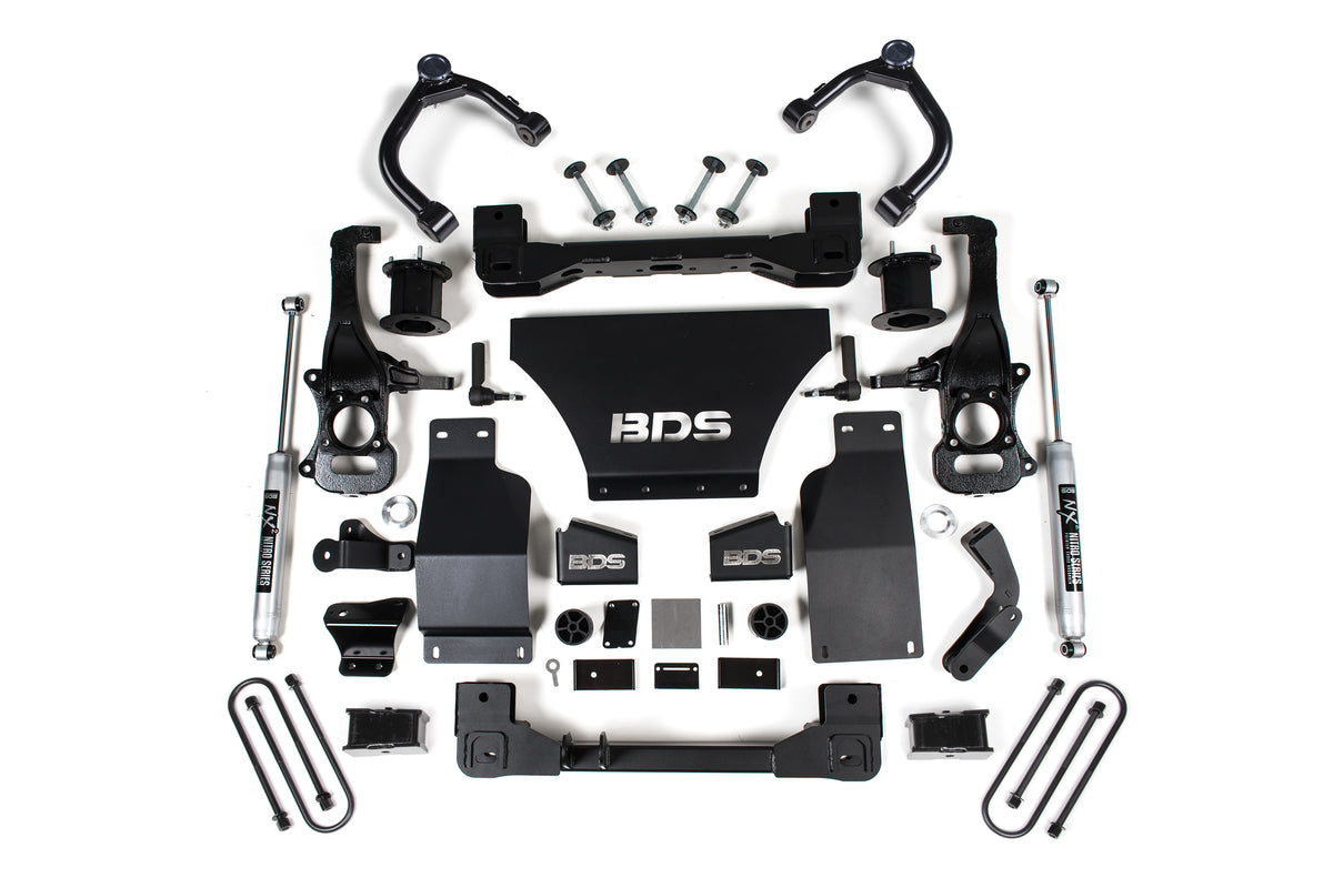BDS Suspension 4" Lift Kit With NX2 Shocks | 25-26 SILVERADO/SIERRA 1500 4WD 5.3L/6.2L (excluding AT4X/DENALI/HIGH COUNTRY/TRAIL BOSS/ZR2)