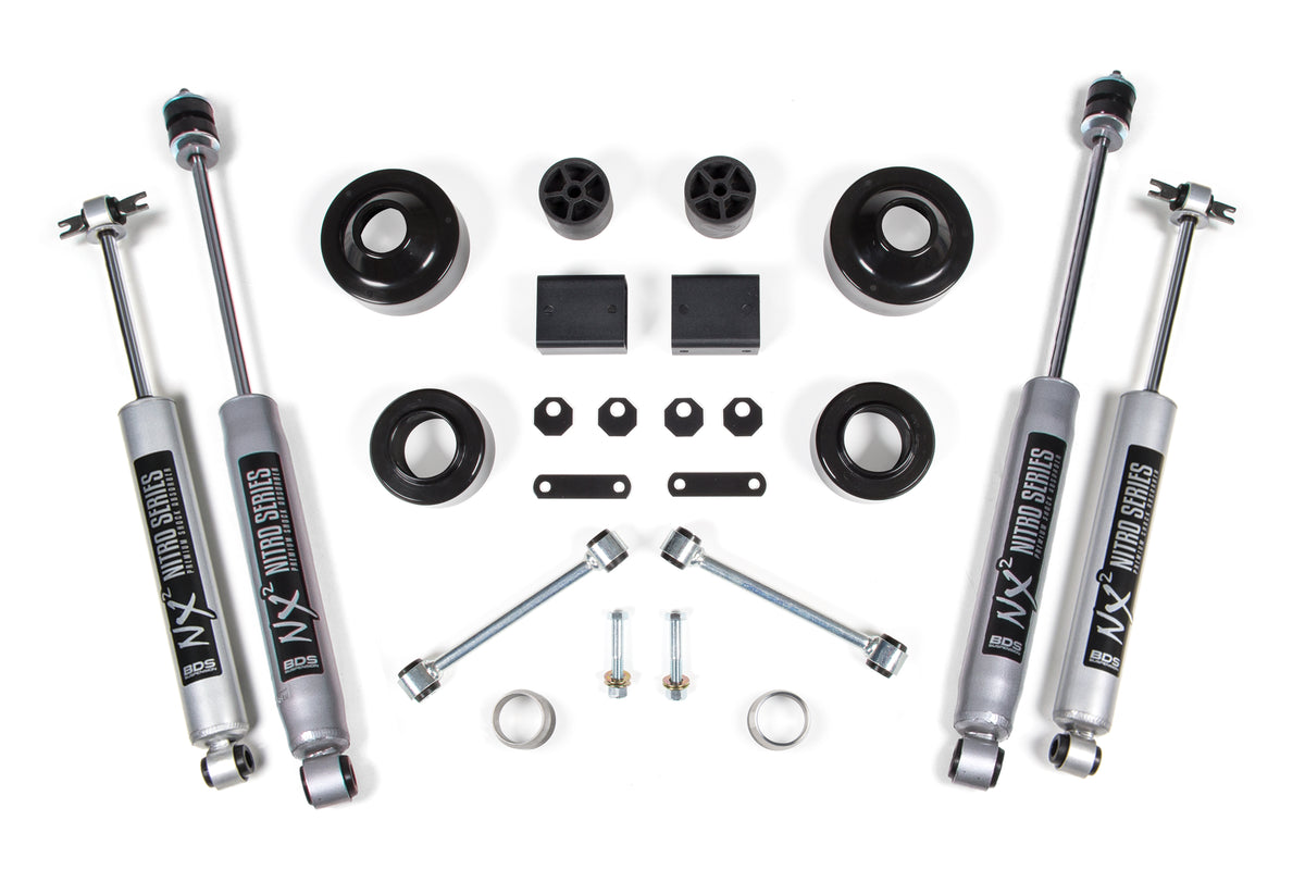 BDS Suspension 2 Inch Lift Kit | Coil Spacer | Jeep Wrangler JK (12-18) 2-Door