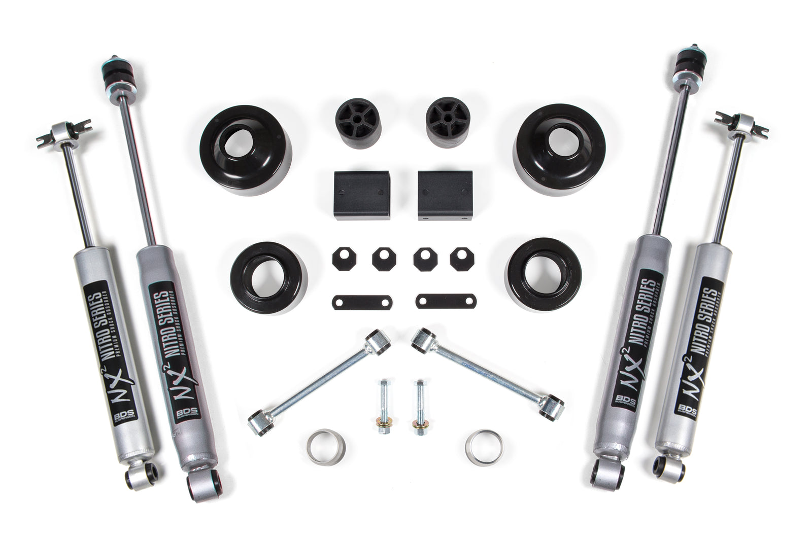 BDS Suspension 2 Inch Lift Kit | Coil Spacer | Jeep Wrangler JK (12-18) 2-Door