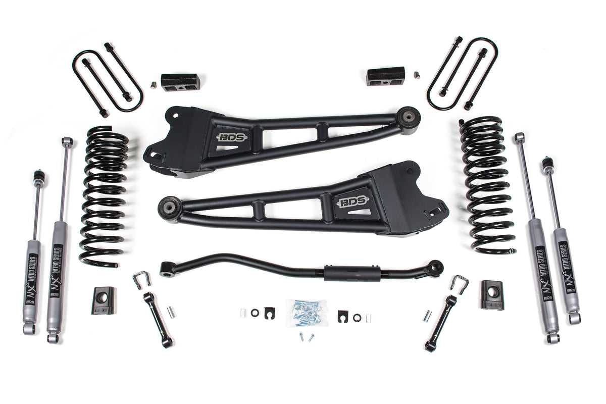 BDS Suspension 3 Inch Lift Kit w/ Radius Arm | Ram 3500 (13-18) 4WD | Diesel