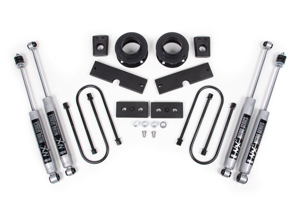 BDS Suspension 2 Inch Lift Kit | Ram 3500 w/ Rear Air Ride (13-26) 4WD